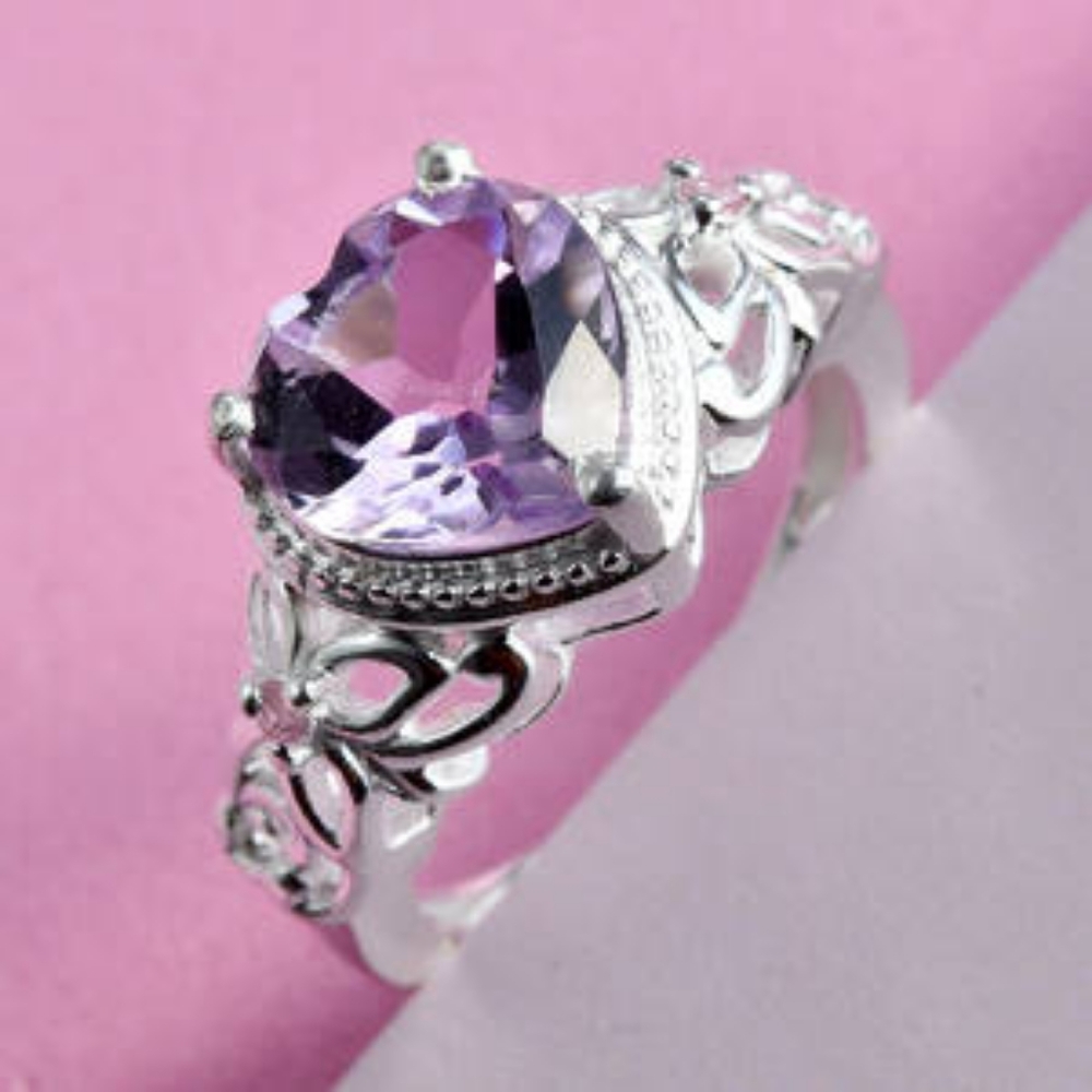 AMETHYST STERLING SILVER RING